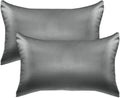 Elegantcomfort Elegant Comfort 2-Pack Cooling Viscose Satin Pillowcase Set with Hidden Zipper Closure, Silky Smooth for Hair and fabric…