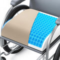 Wheelchair Seat Cushion for Pressure Relief, Cooling Gel Memory Foam Chair Cushion with Slope-Edge Design, Coccyx Support for Tailbone…