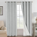 H.VERSAILTEX 100% Blackout Curtains for Bedroom, Thermal Insulated Linen Textured Curtains Heat and Full Light Blocking Drapes Living…