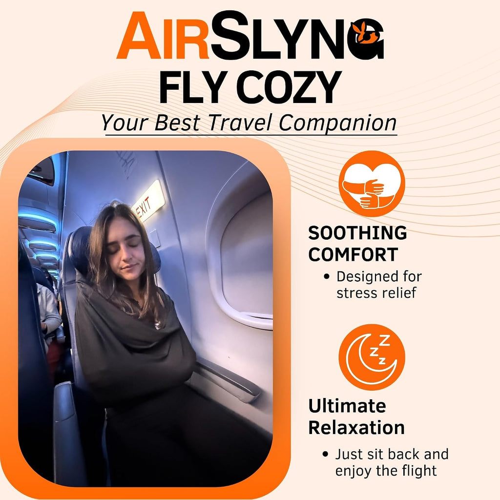 The Slyng Two Pack-Premium Travel Blanket System – Blanket Body Sling for Deep Plane Sleep | Full-Body Support, Breathable, Compact…