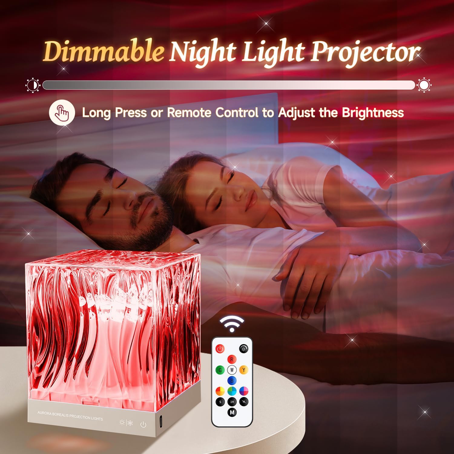 One Fire Teenager Girl Gift Ideas Northern Lights Projector,18 Colors Aurora Light Projector, Dimmable Aurora Projector Mood Lighting for…
