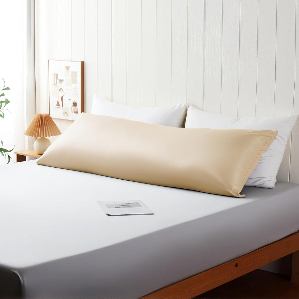 ShunjieHome Body Cooling Pillow Case, Viscose Derived from Bamboo Long Pillow Protectors, 400 TC Soft Silky Breathable Summer Body Pillowcas…