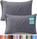 Utopiabedding Utopia Bedding King Pillow Protectors - Pack of 2 - Zipper Closure - Soft Brushed Microfiber Fabric - Shrinkage and Fade Resi…