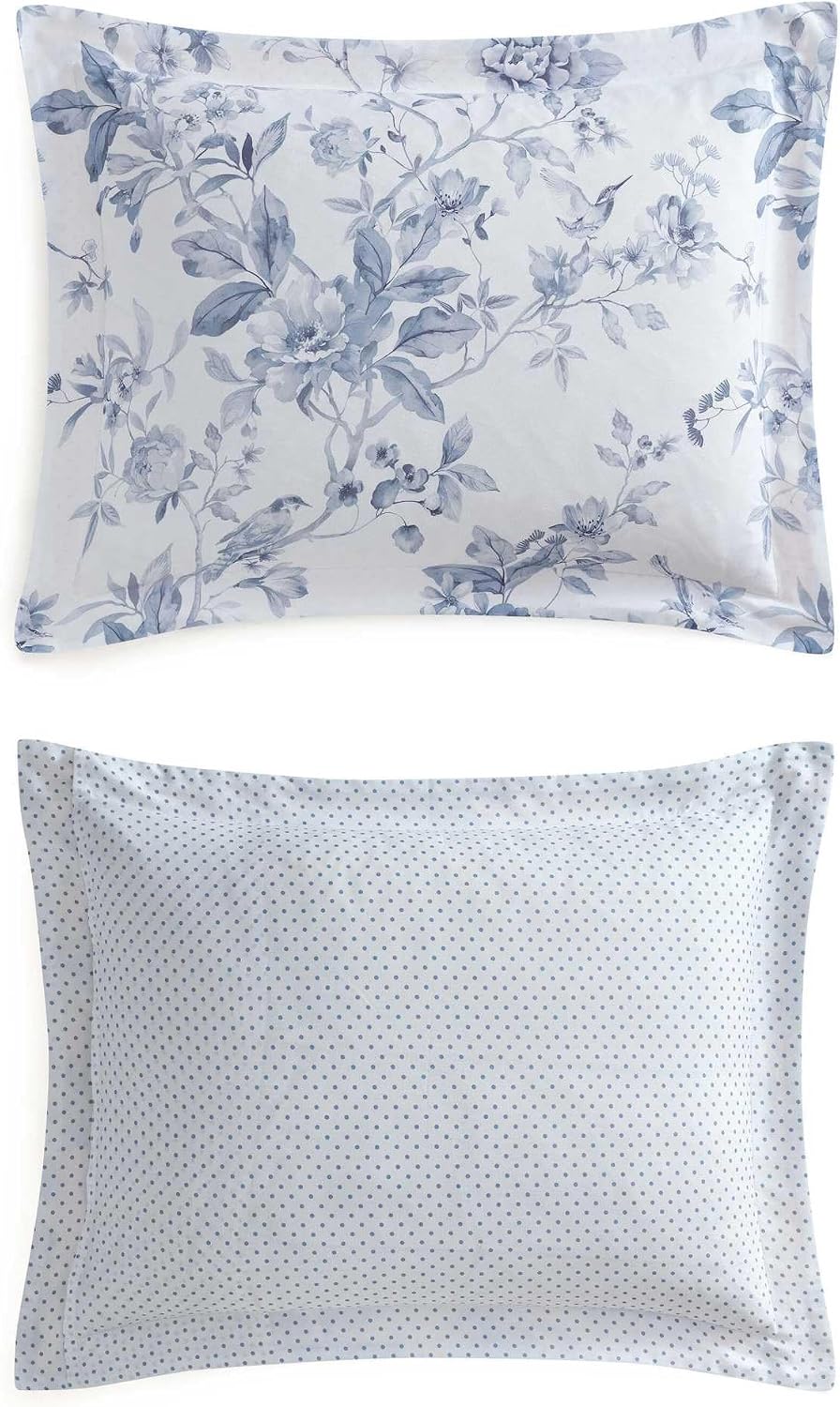 MarthaStewart Martha Stewart - King Duvet Cover Set, 100% Silky Smooth Cotton Sateen Bedding, 3 Piece Bed Set with Matching Pillowcases (So…