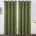 Lemomo Olive Green Blackout Curtains/52 x 84 Inch Long/Set of 2 Curtain Panels/Thermal Insulated Room Darkening Curtains for Bedroom 84 Inc…