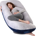 U-Shaped Full Body Pregnancy Pillow for Sleeping – 57" Maternity Pillow with Removable Cover, Support for Back, Legs, Belly & Hips…