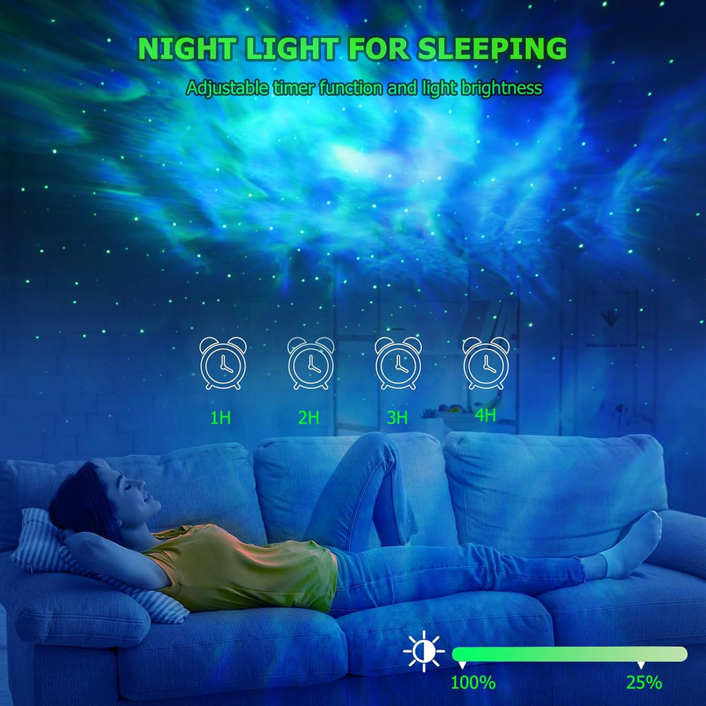 Herhoter Galaxy Projector, Star Projector with Timer and Remote Control for Adults Bedroom Decoration, Party, Star Night Light Plastic red