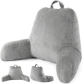 ACH Reading Pillow with Arms for Adults - Adjustable Memory Foam Bed Rest Pillow, Lumbar & Neck Back Support, Soft Velvet Cover Machine…