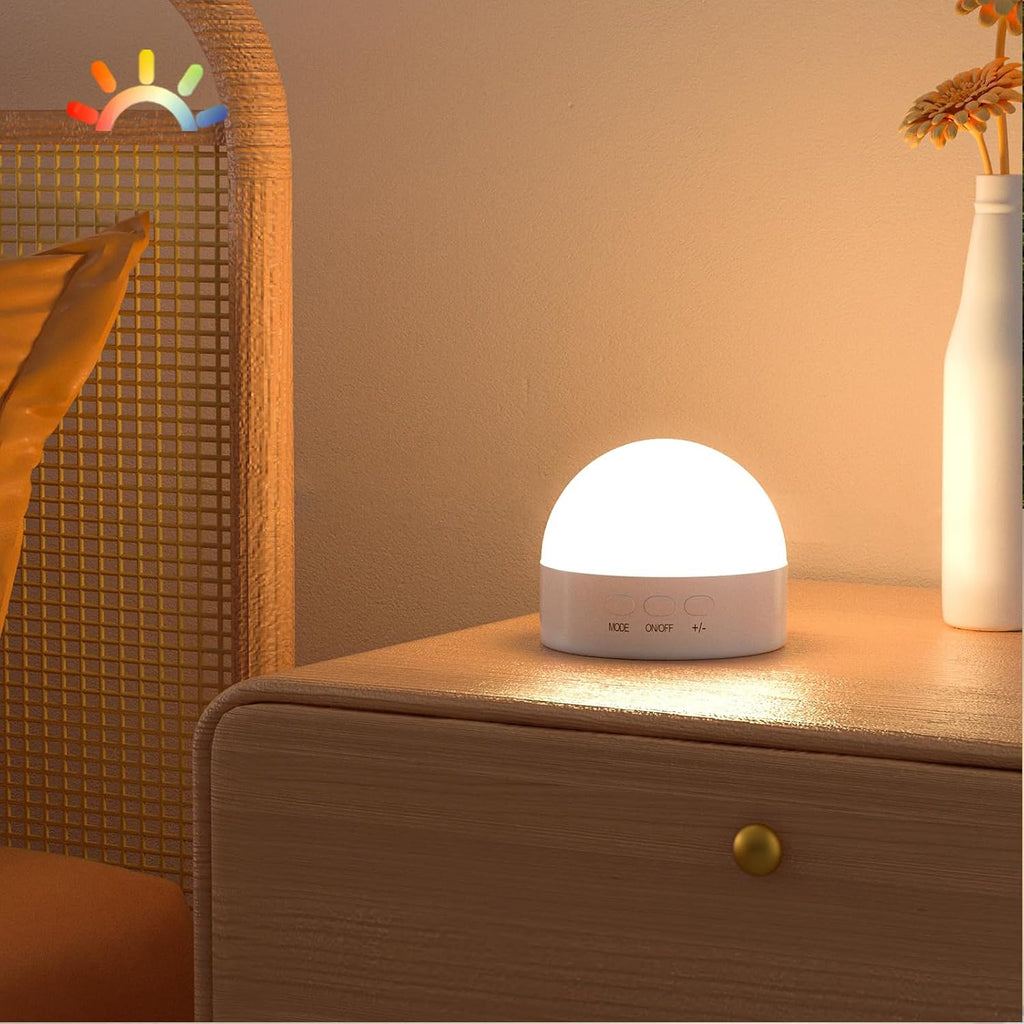 Kintion Portable Night Light, Dimmable 8 Color Lighting, 1800mAh Battery Rechargeable, Small LED Lamp for Nursery, Baby, Kids and…