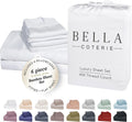 Bella Coterie 6 Piece Luxury Bamboo Viscose California King Size Sheet Set | 100% Organically Grown | Cooling for Hot Sleepers | 18" Deep…