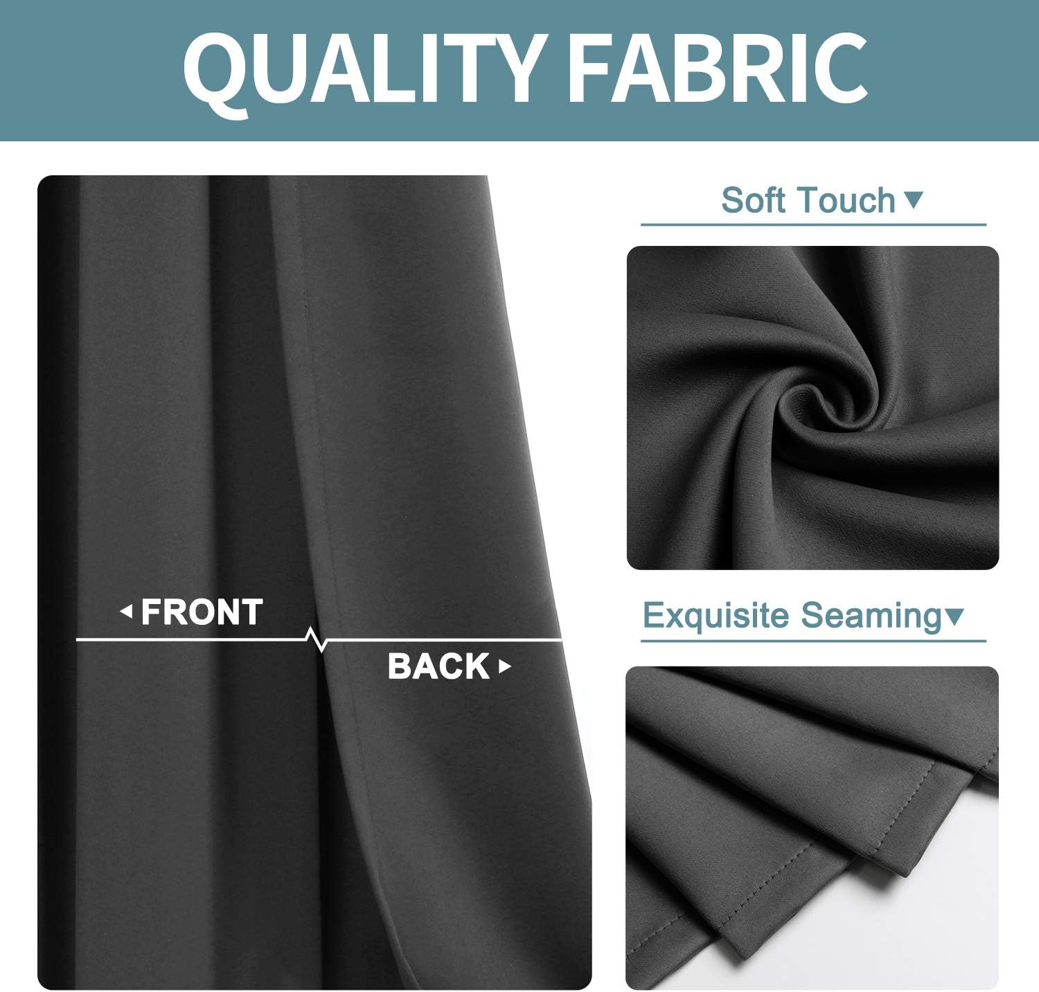 ChrisDowa Blackout Door Curtains for Doorway Privacy, Grommet Closet Curtains for Bedroom Closet Door, Thermal Insulated Temporary Doorway…