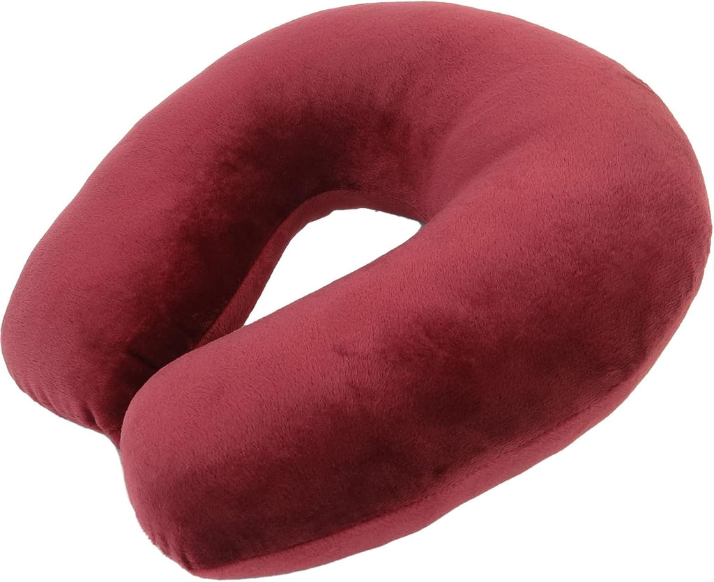 WorldsBest Wolf Essentials Adult Cozy Soft Microfiber Neck Pillow for Travel – Compact, Machine Washable - Perfect for Airplane, Car, or Ho…