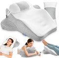 Zikee Ergonomic Multi-Positional Wedge Pillow for Stomach Sleepers, Scientific Zoning Design for Effective Shoulder & Back, Memory Foam Bo…