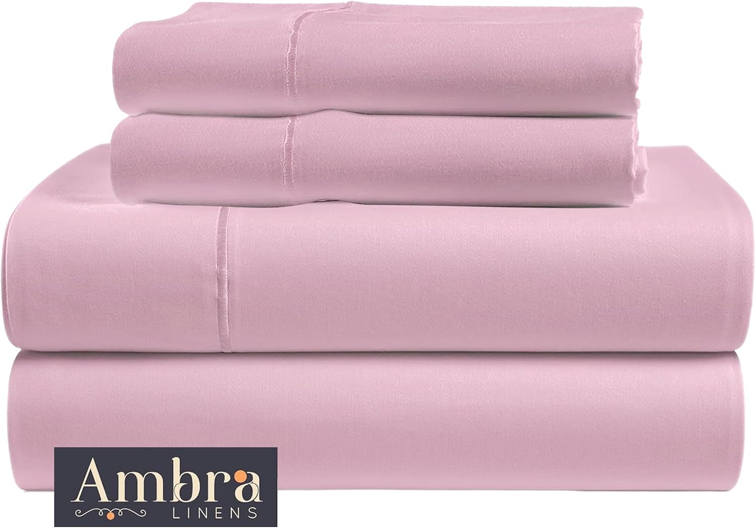 Ambra Linens 100% Organic Cotton Sheets King Size - 4 PC Organic King Size Sheets Set - Soft, Comfy, Breathable & Cooling - 16” Deep Pocket…