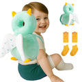 Baby Head Protector Backpack (9 to 24 Months) - Cute Head Guard Pillow with Knee Pads and Socks, Crawling and Walking Safety Set, Toddler…