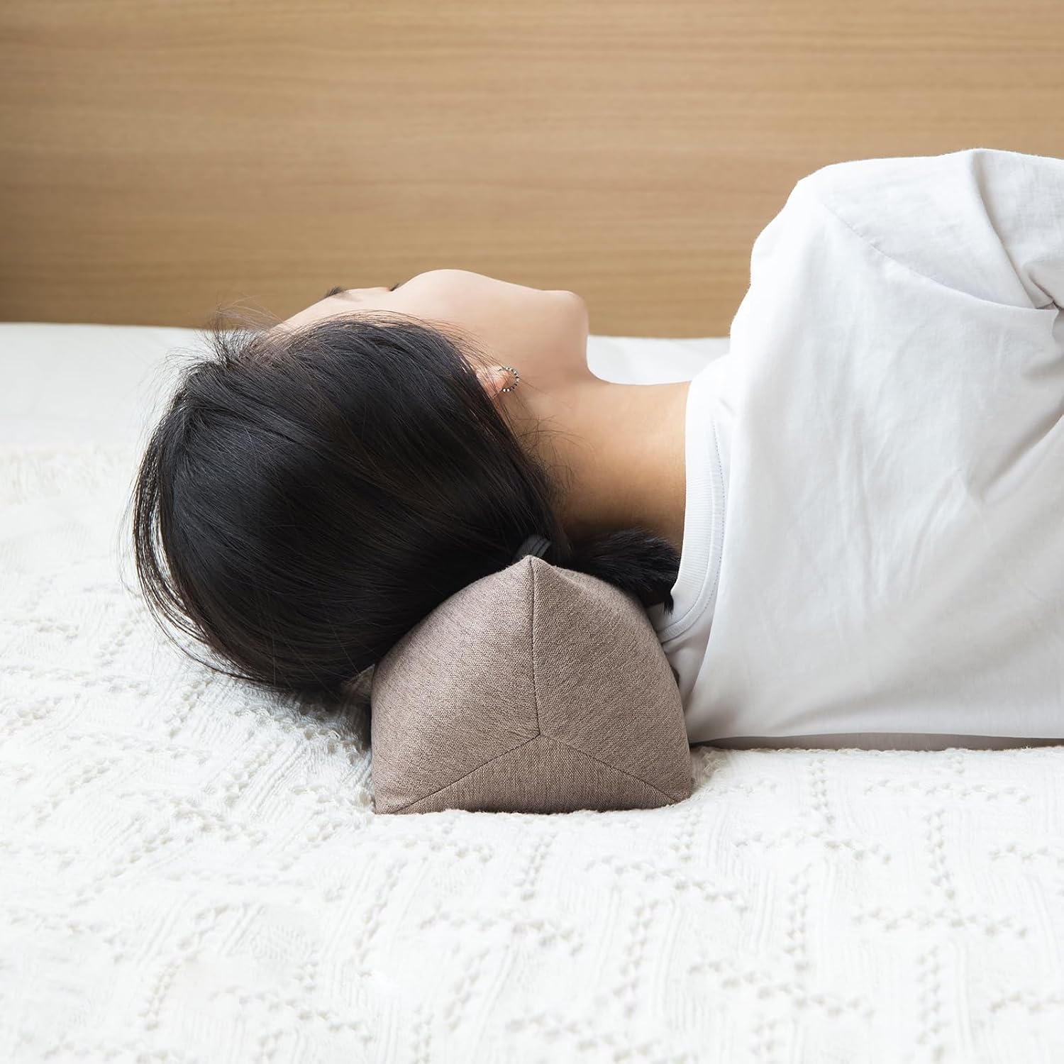 Gloryseason Buckwheat Neck Support Pillow Cervical Neck Cylinder Bolster Pillow, Buckwheat Hulls Adjustable Roll Pillow, Neck for Back and Si…