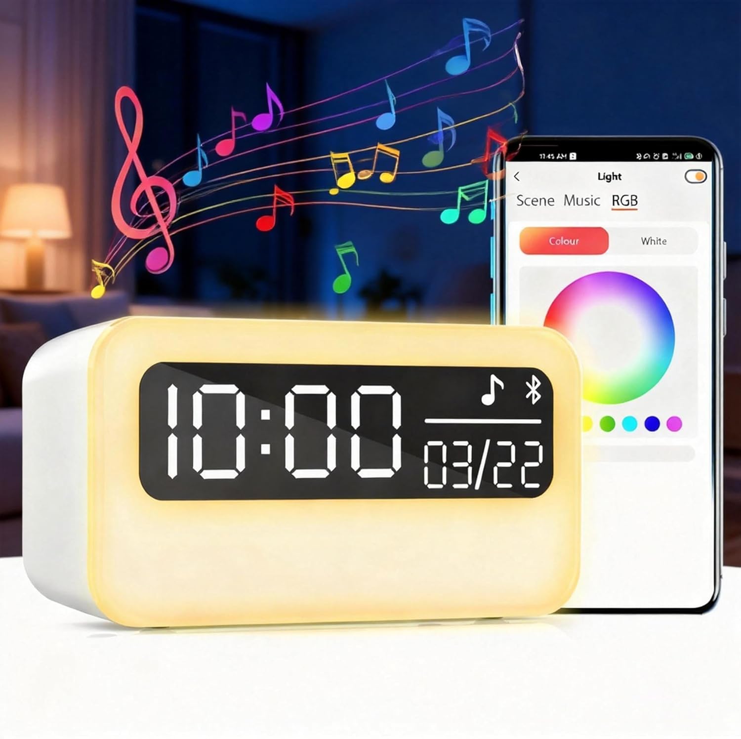 4-IN-1 LED Night Light for Kids Adult, White Noise Sound Machine with 24 Soothing Sounds, Portable Rechargeable Adjustable Night Light…