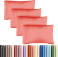 King Pillow Cases Set of 4 - Ultra Soft Hotel Quality Pillowcase Covers - Comfy, Cozy & Wrinkle Free - Shrinkage, Stain and Fade…