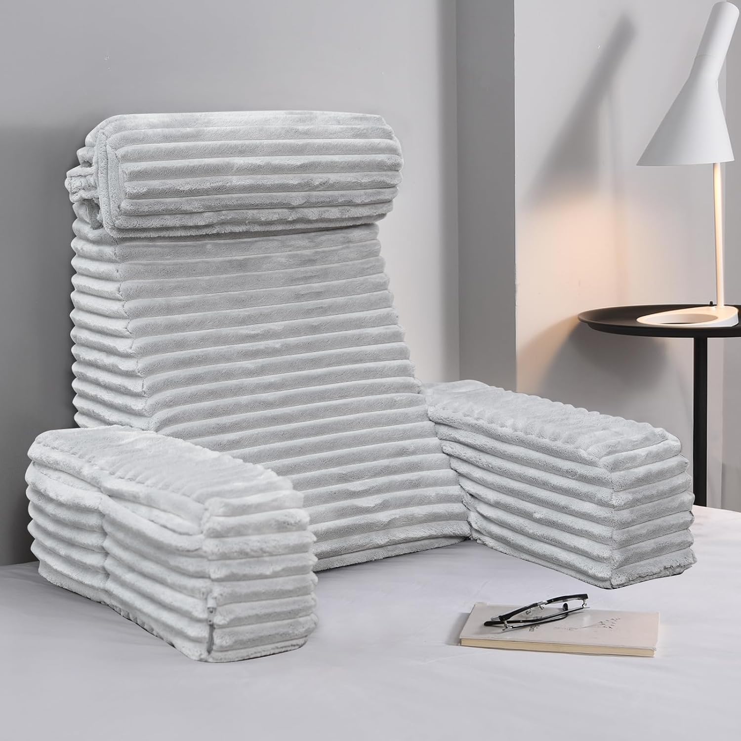 ENITYA Back Pillow for Bed Sitting up, Reading Pillow for Sitting in Bed Adult, Back Support Wedge for Reading/Resting/Post…