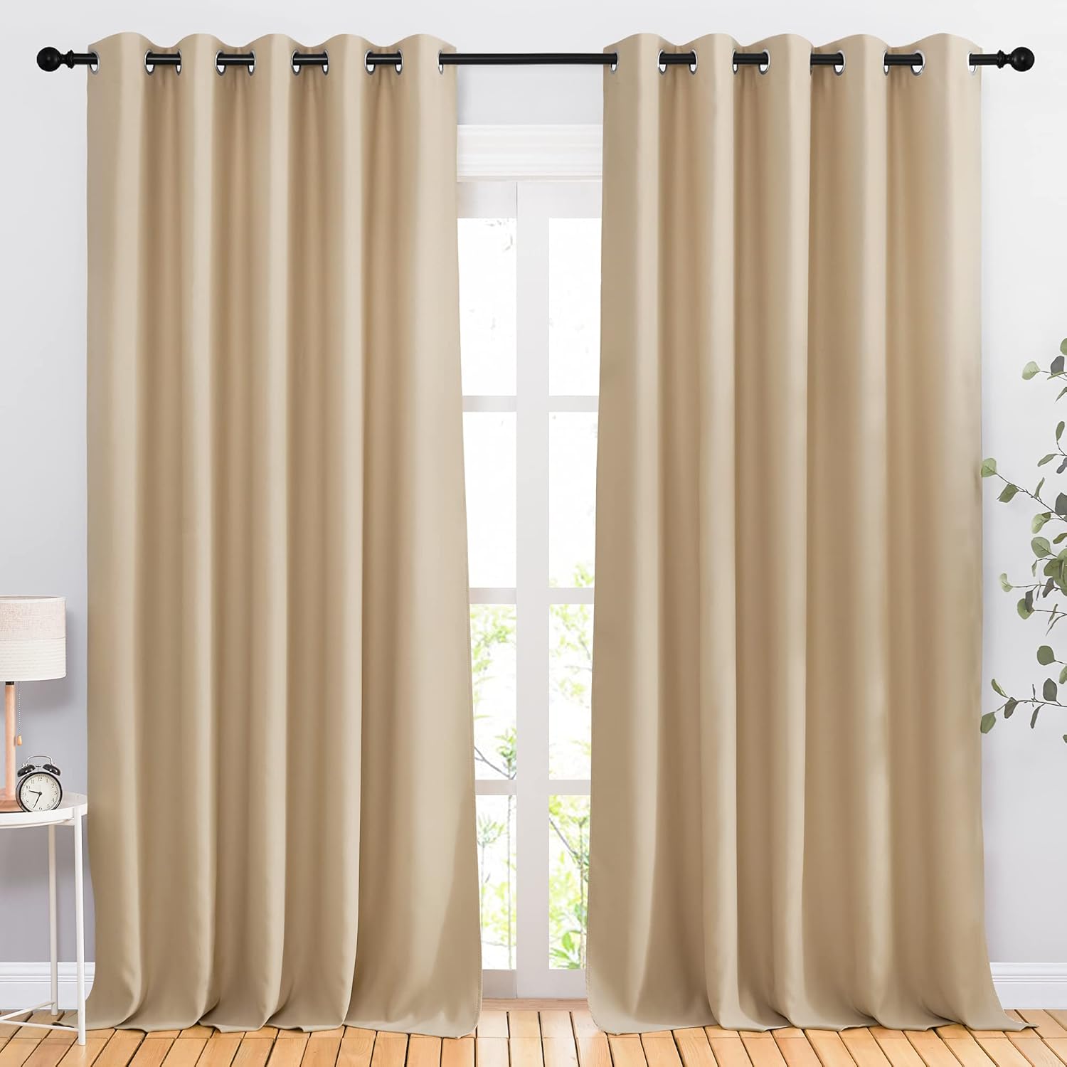 NICETOWN Blackout Draperies Curtains Panels - Window Treatment Thermal Insulated Solid Grommet Blackout Curtains/Panels/Drapes for…