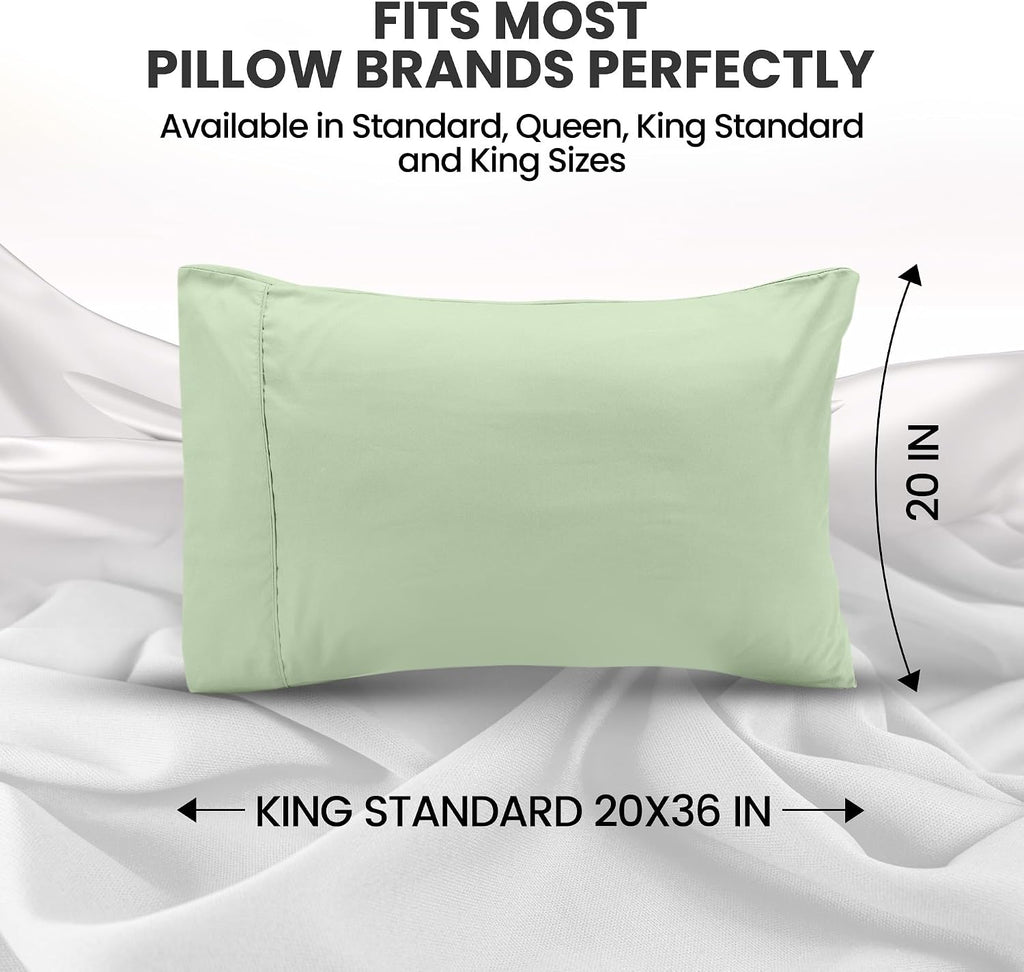 Utopiabedding Utopia Bedding Pillow Cases Standard Size 2-Pack – Soft Brushed Microfiber – Envelope Closure – Perfect for Hospitals, Hotels…