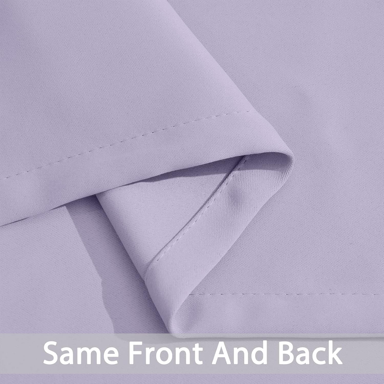 Yakamok Light Blocking Room Darkening Thermal Curtains - Blackout Curtains with Grommet Top for Bedroom/Living Room (62Wx84L, Lilac, 2…