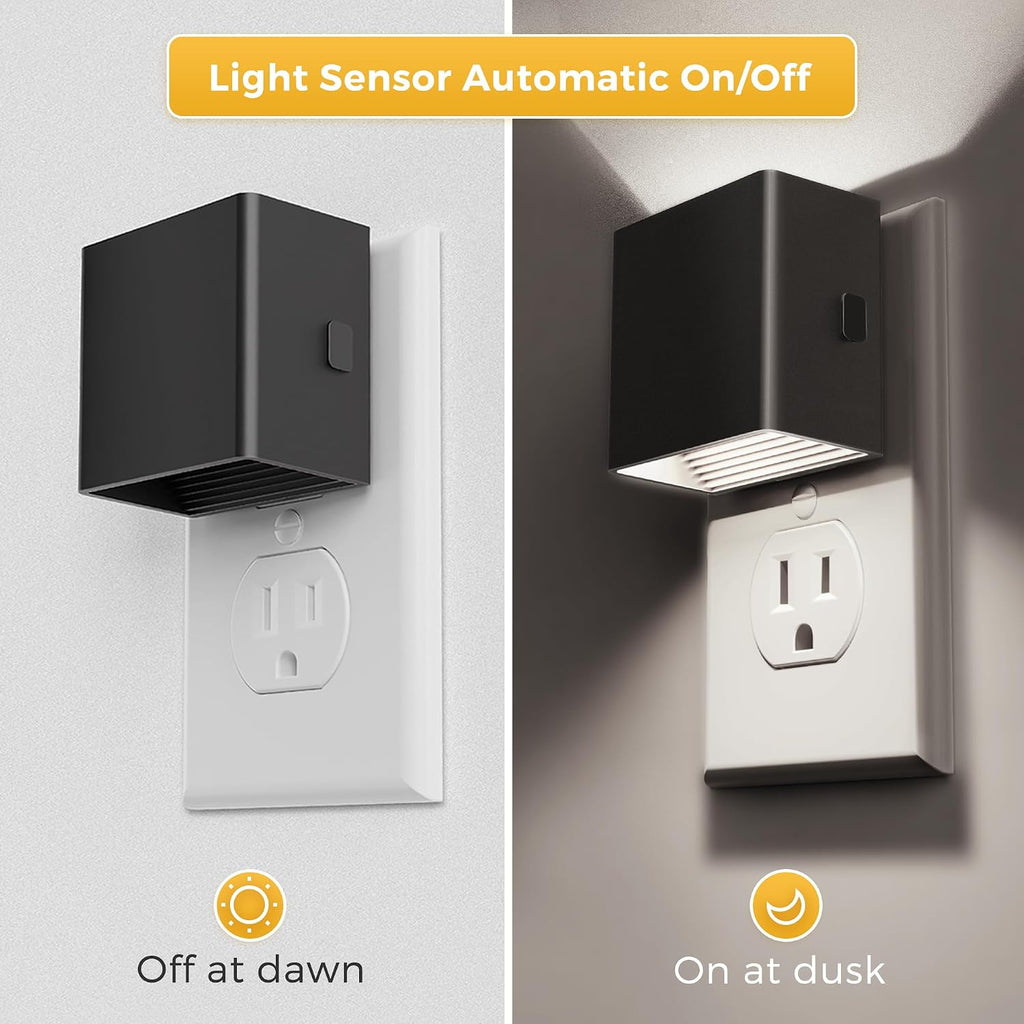 L LOHAS LED Night Light, Night Lights Plug into Wall,[2-Pack] Bright Night Light with Light Sensor,5000K Daylight White, Brightness…