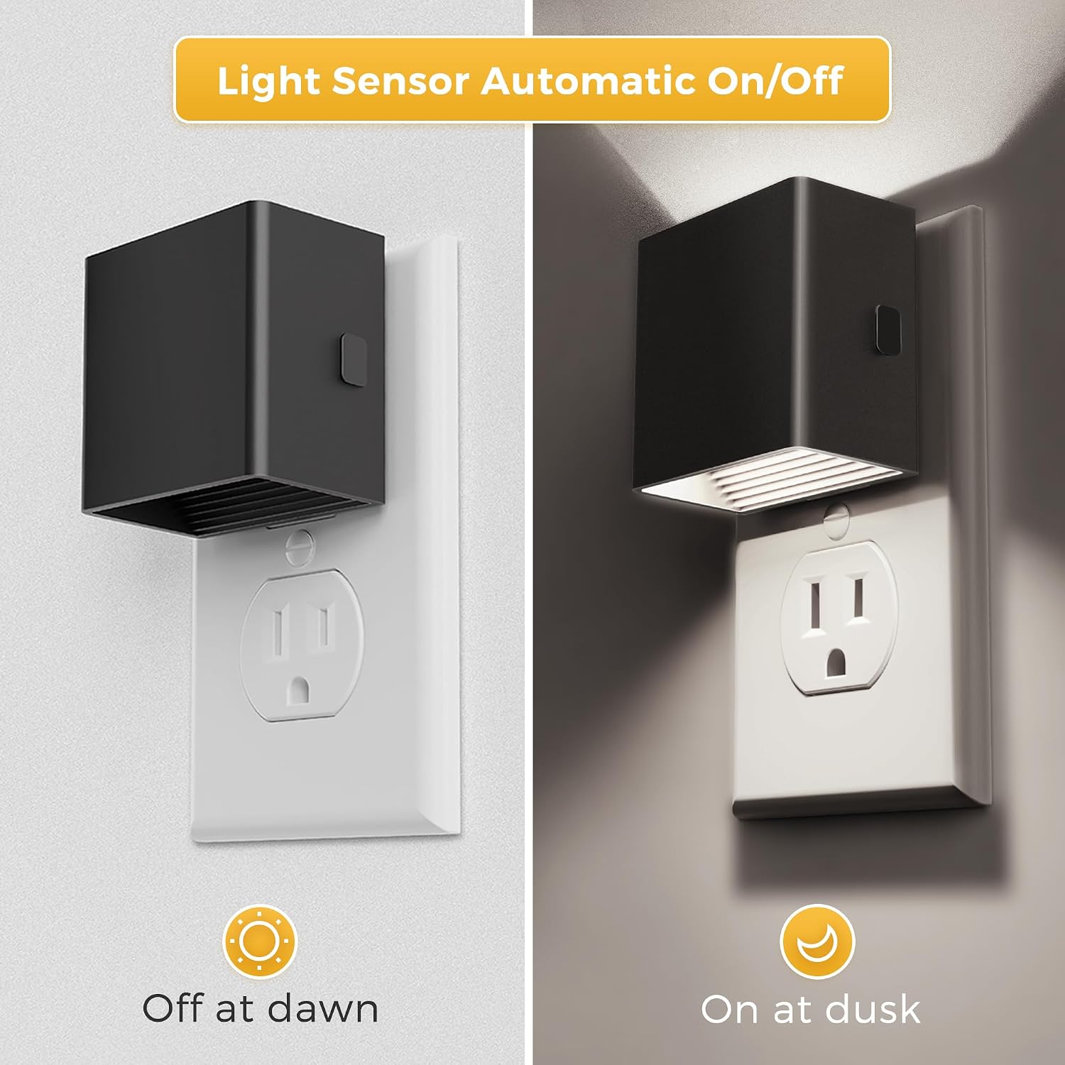 L LOHAS LED Night Light, Night Lights Plug into Wall,[2-Pack] Bright Night Light with Light Sensor,5000K Daylight White, Brightness…