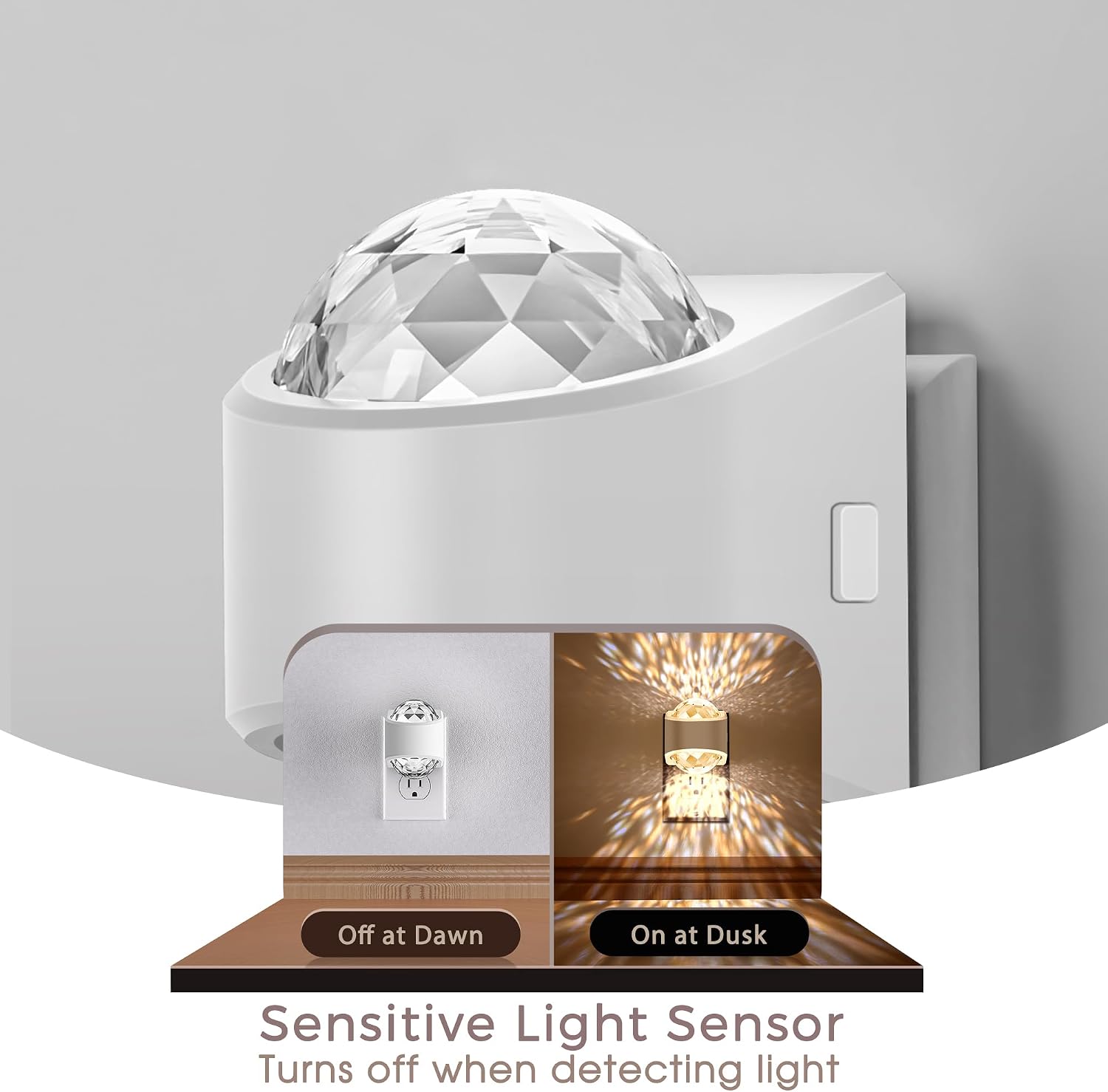 Briignite Night Light, [4 Pack] Night Lights Plug into Wall, LED Projector Night Light, Soft White for Bedroom, Dimmable Brightness Dusk…
