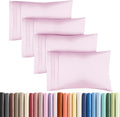 Queen Pillow Cases Set of 4 - Ultra Soft Hotel Quality Pillowcase Covers - Comfy, Cozy & Wrinkle Free - Shrink, Stain & Fade Resistant…
