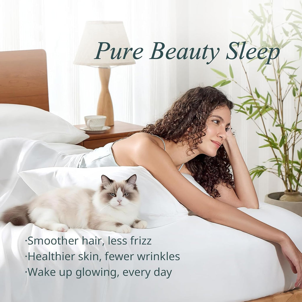 Krimano King Pillow Cases, Derived from Bamboo Viscose, Cooling Pillowcases, Breathable & Wicking Pillow Covers for Hot Sleepers, Envelope…