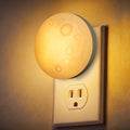 Moon Night Light Plug in Wall, Dimmable LED Lunar Lamp with 3 Color Lighting & Timer, Decorative Wall Night Light for Kids Adults Bedroom…