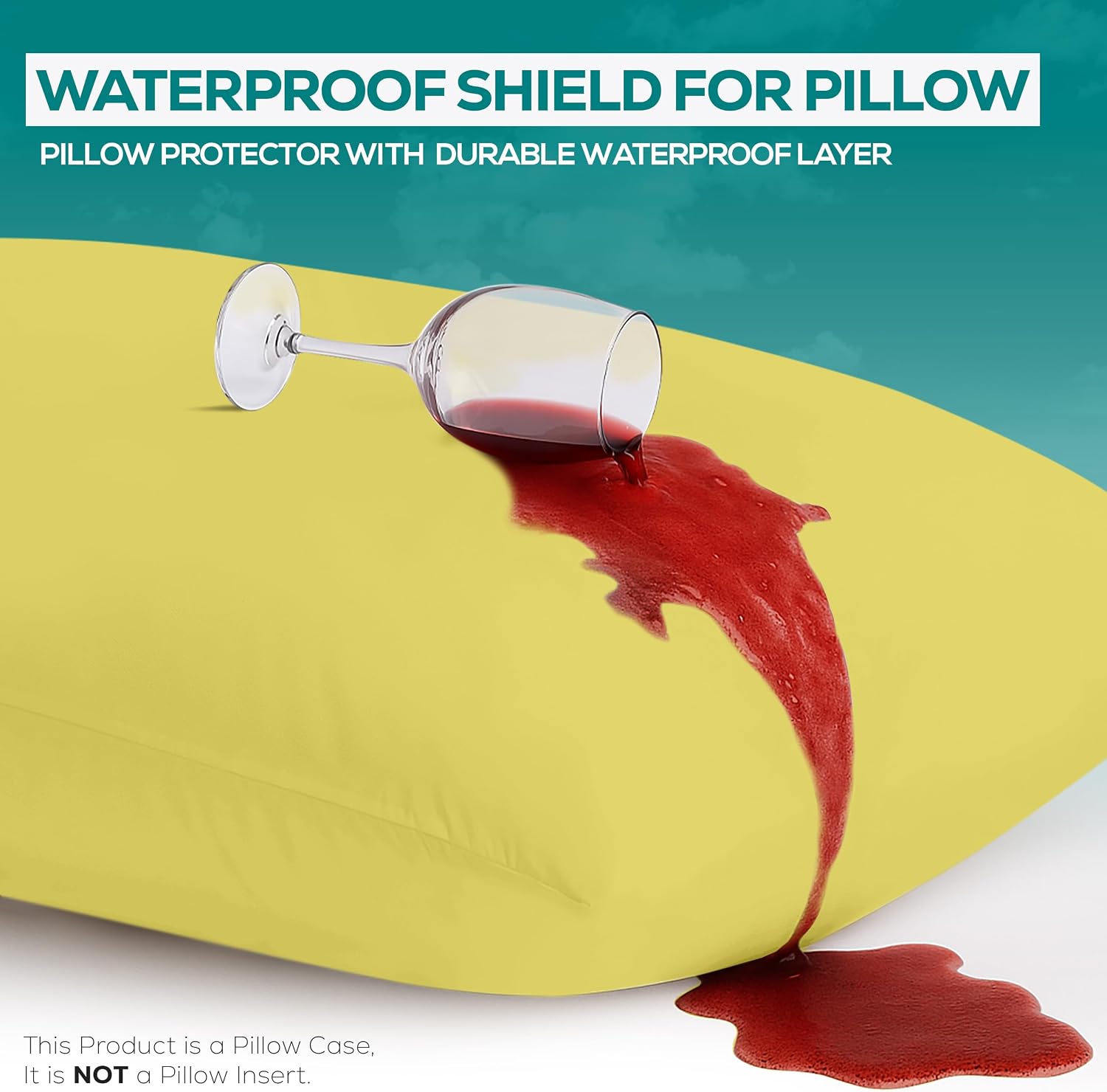 Utopiabedding Utopia Bedding 100% Waterproof Pillow Protectors with Zipper Standard Size (Set of 2), Bed Bug and Dust Mite Proof Zippered P…