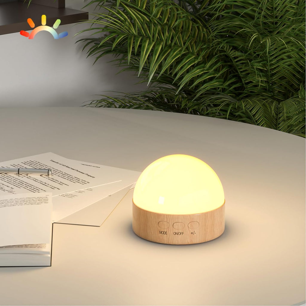 Kintion Night Light, Dimmable 8 Color Portable LED Night Light, 1800mAh Rechargeable Nursery Light Lamp, Soft Eye Caring Warm White, White,…