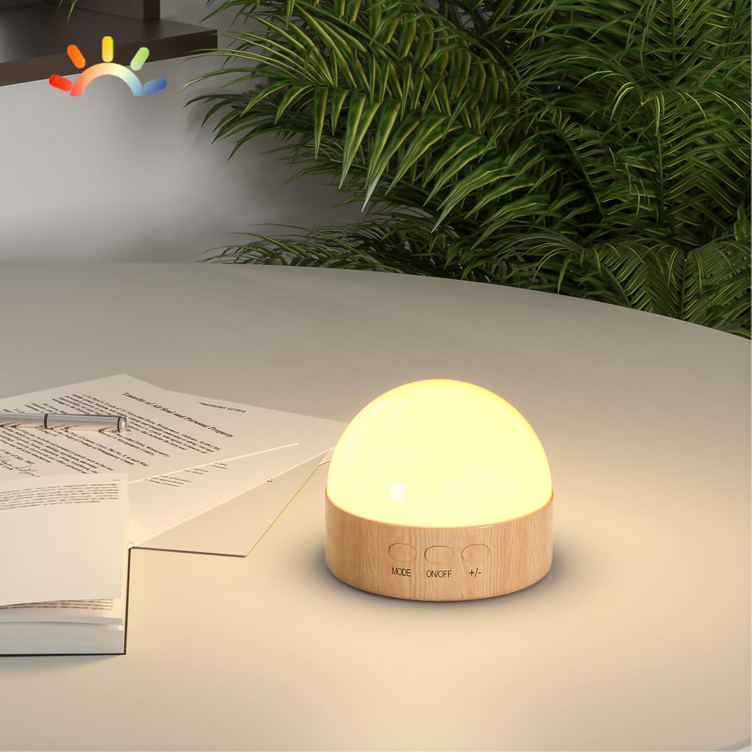 Kintion Night Light, Dimmable 8 Color Portable LED Night Light, 1800mAh Rechargeable Nursery Light Lamp, Soft Eye Caring Warm White, White,…