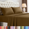 Utopiabedding Utopia Bedding King Size Sheet Set – 4 Piece Bed Sheets, Soft and Breathable Microfiber, Includes 1 Fitted Sheet, 1 Flat Shee…