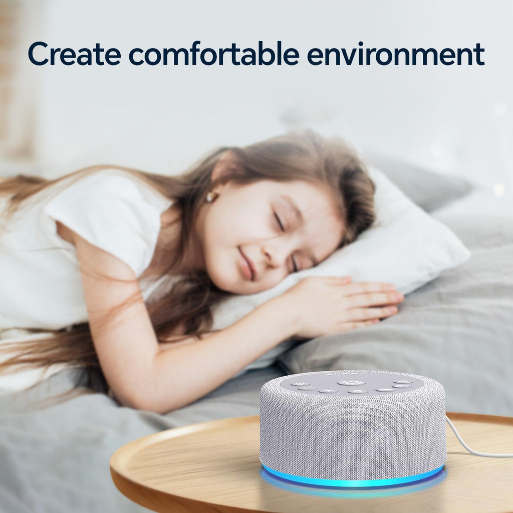Hushingwhitenoisemachine Sound Machine Night Light White Noise Brown Noise Machine 30 Non Looping Sounds 12 Lights 5 Timers 36 Adjustable V…