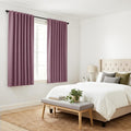 Ponydance PONY DANCE - Window Curtains - 42 inch W by 45 L Dusty Rose Thermal Insulated Curtain Drapes Light Filter Energy Efficient Modern…