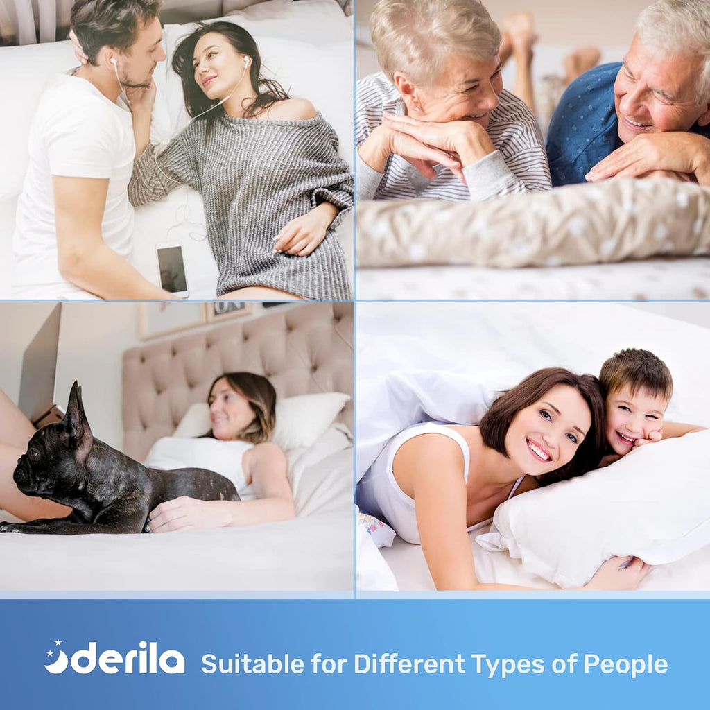 Derila | MemoryFoamPillow Derila Cooling Pillowcase Optimal Temperature Control for Your Derila Memory Foam Pillow for Perfect Sleep. Quali…