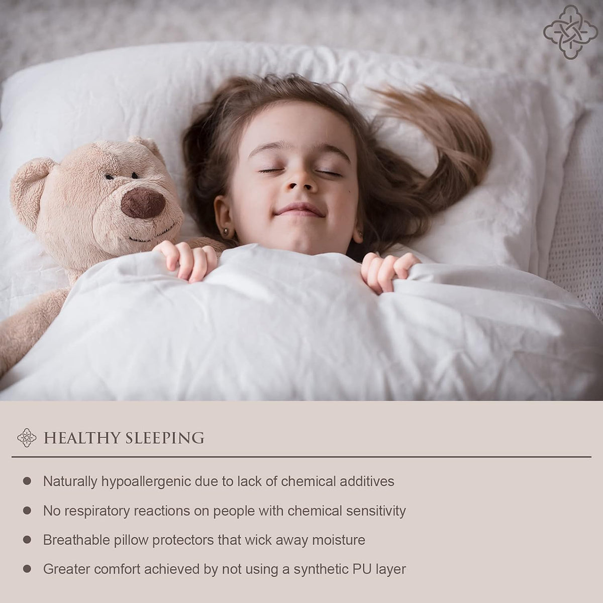 Bioweaves 100% Organic Cotton Breathable Body Pillow Protector GOTS Certified with Zipped Closure – 21" x 54", 1-Pack