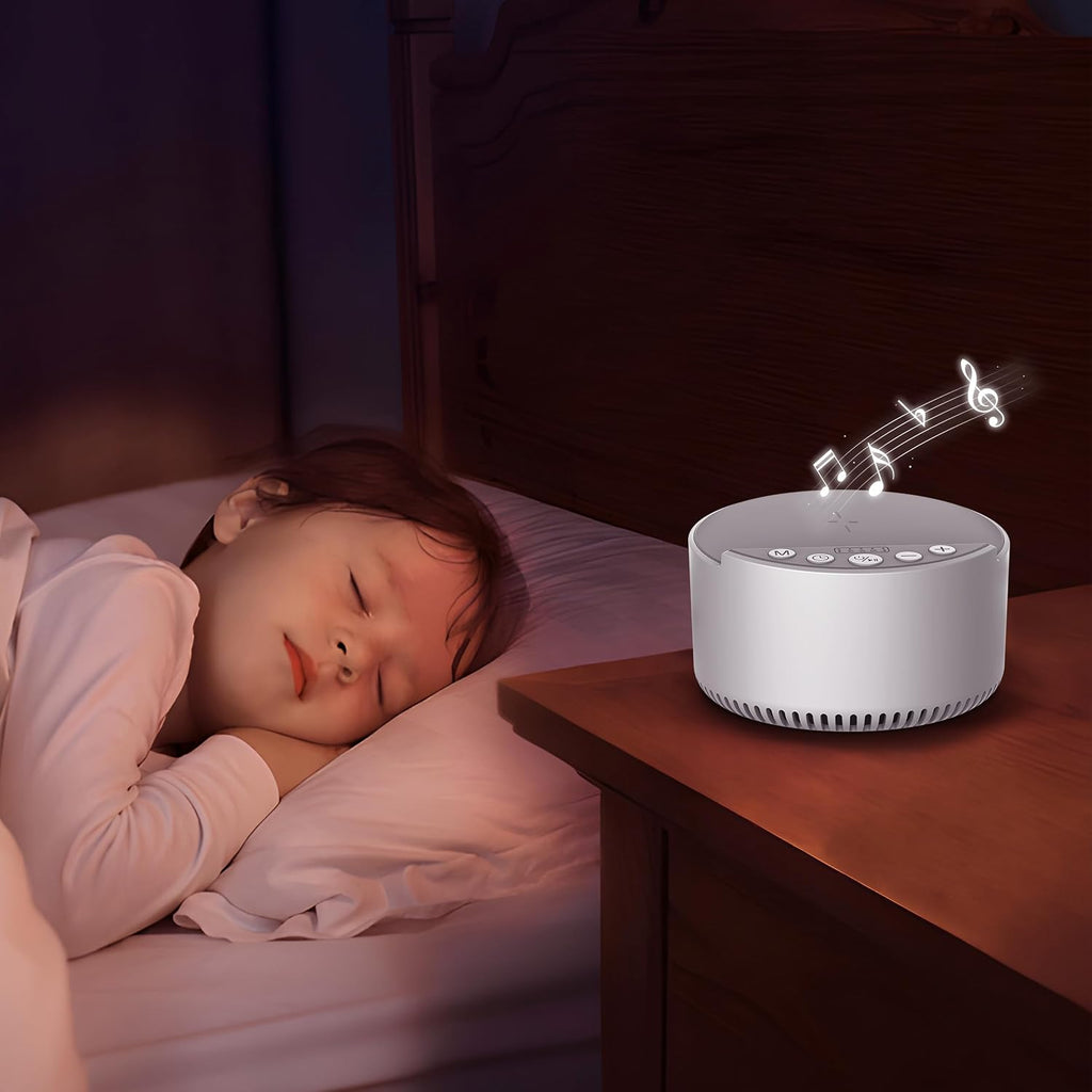 Sound Machine with Wireless Charger, White Noise Machine with Memory Function,6 Soothing Sounds,3 Timers Modes for Baby Kids Adult & Home…