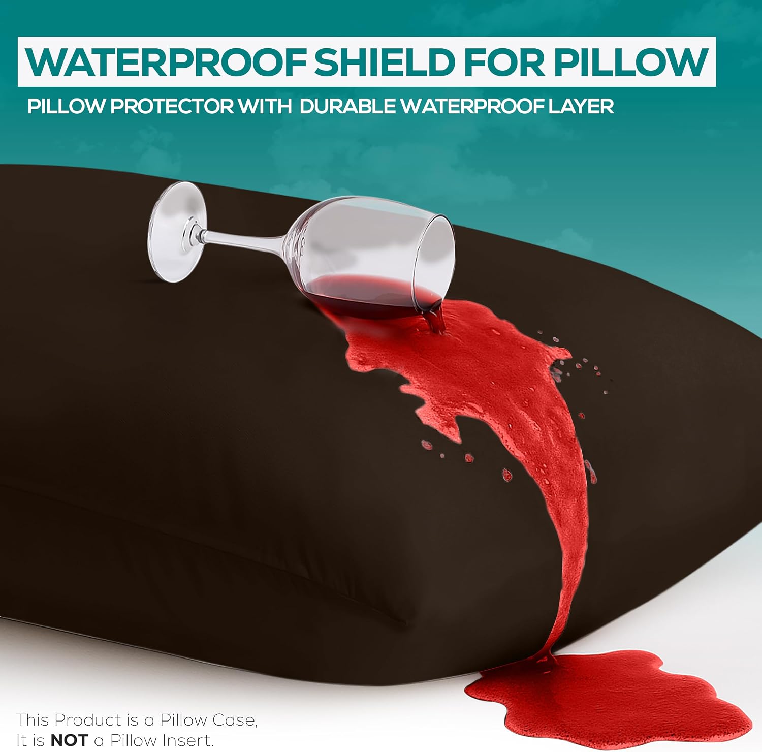 Utopiabedding Utopia Bedding 100% Waterproof Pillow Protectors with Zipper Standard Size (Set of 2), Bed Bug and Dust Mite Proof Zippered P…