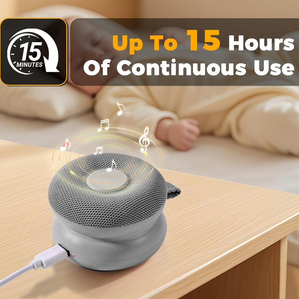 Portable Sound Machine - White Noise Sound Machine for Baby, Travel Donut Sound Machine for Sleep, 15 Soothing Sounds & 7 Colors Night…