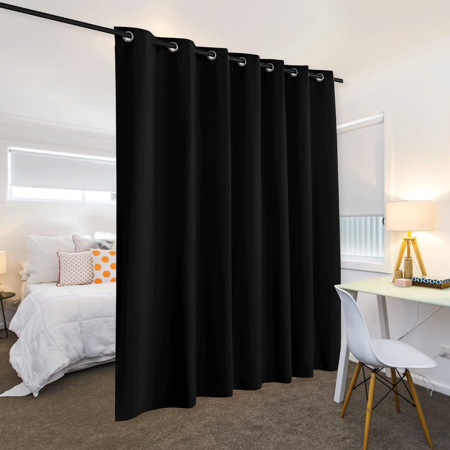 Rybhome RYB HOME Blackout Curtains Soundproof Energy Saving Insulating Privacy Room Divider Curtains for Patio Sliding Glass Door Living Ro…