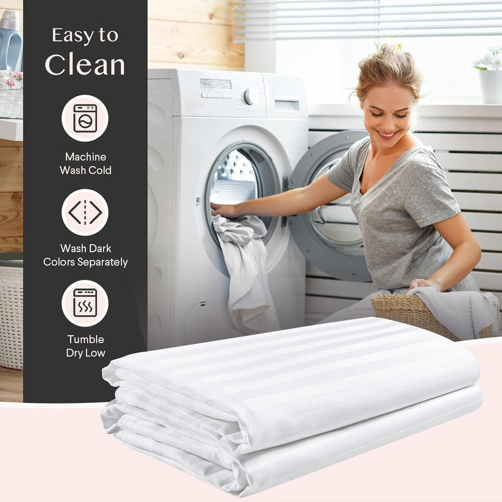 Faunna 600TC 100% Cotton Pillow Protectors, Queen Size (20x30), 6 Pack, Oeko-TEX Certified, Hotel Grade Pillow Cover with Silent Zipper, Zi…