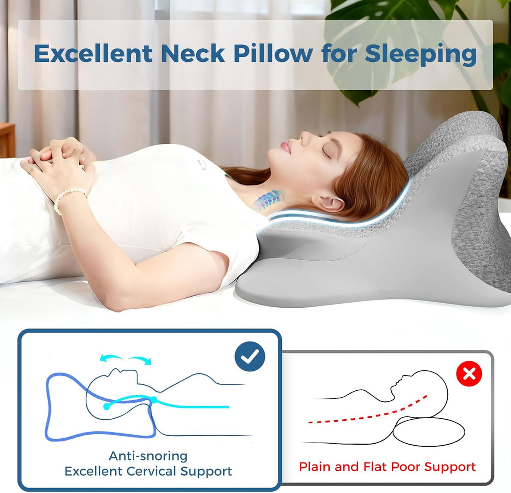 YRuiSofut Reading Pillow for Bed, Leaning, Lying and Prone, Ergonomic Memory Foam Bed Wedge Pillow for Headboard, Floor Cushions, Ch…