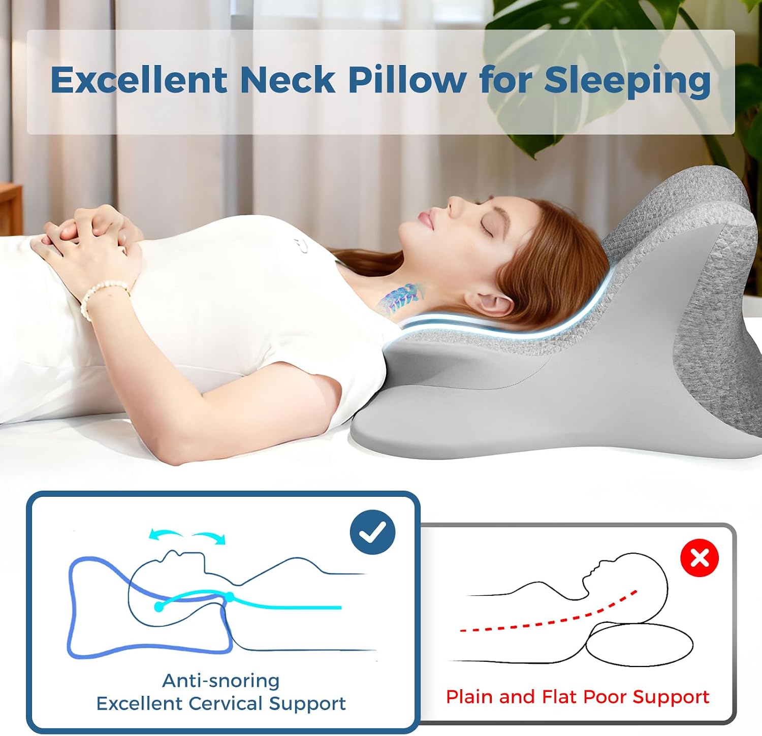 YRuiSofut Reading Pillow for Bed, Leaning, Lying and Prone, Ergonomic Memory Foam Bed Wedge Pillow for Headboard, Floor Cushions, Ch…