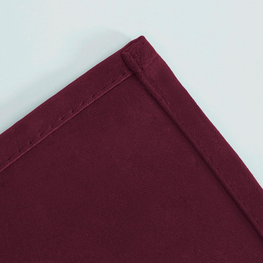 Lemomo Blackout Curtains 52 x 90 Inch Long Burgundy Red Curtains Set of 2 Panels Room Darkening Curtains for Bedroom and Living Room 90 Inc…
