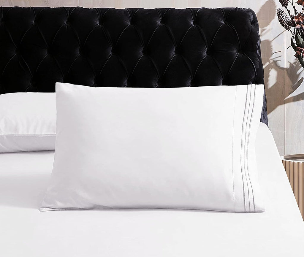 MocassiLuxuryBedding Mocassi Full Sheet Set - Luxury Hotel 1800 Premier Bedding Sheets & Pillowcases - Ultra Soft Breathable & Cooling Bed…