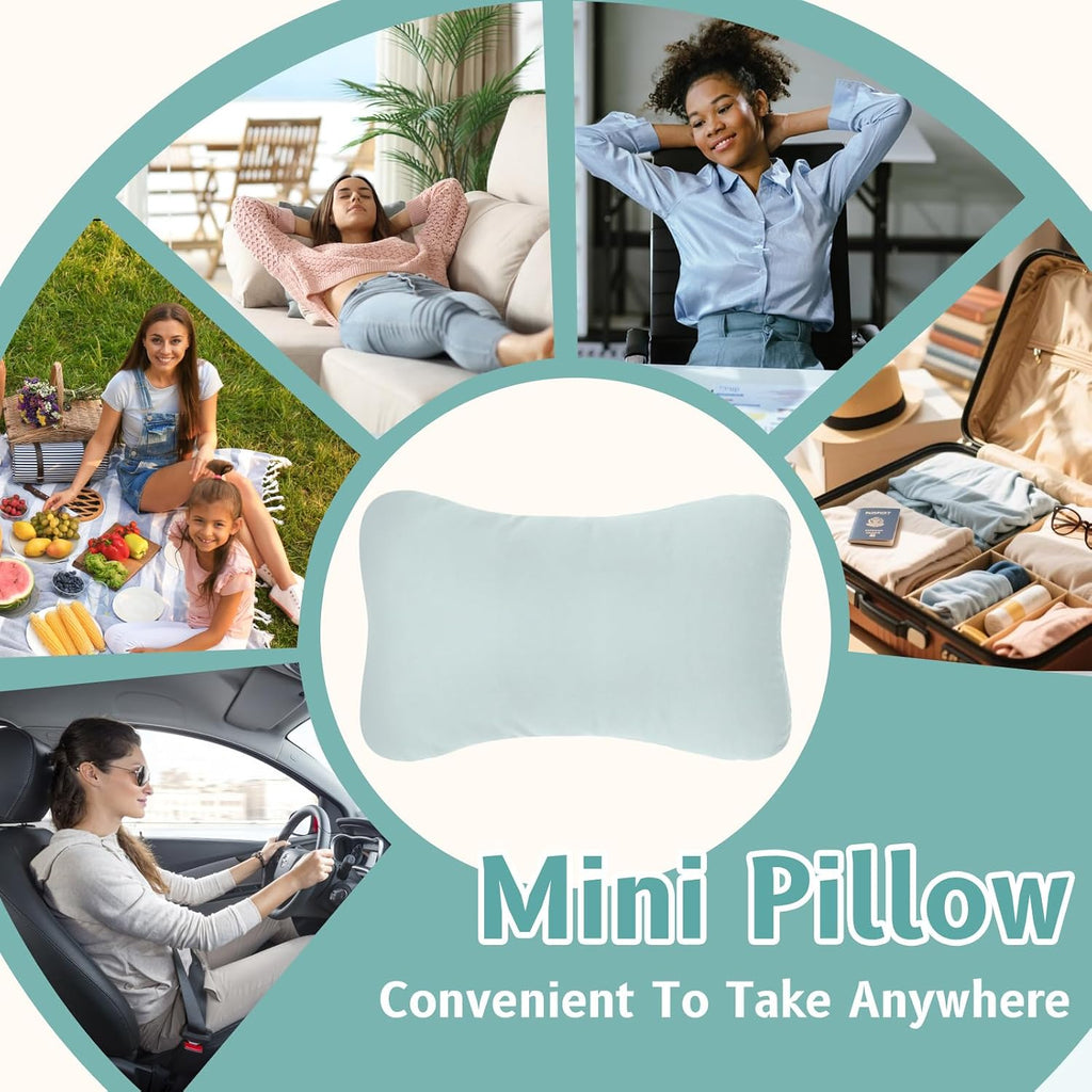vocheer Small Pillows for Sleeping, 11"x7" Mini Pillow for Travel, Tiny Pillow for Neck, Lumbar, Knee, Wrist, Pets, Cotton Small Back Pillo…